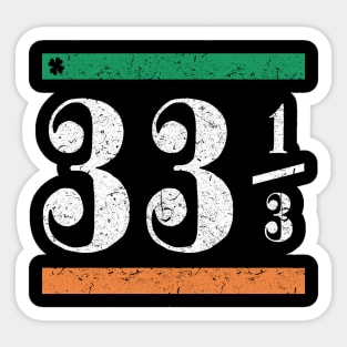 St Patrick's Day (33 1/3) Sticker